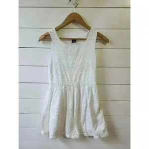 Gap Kids Girl's Size L (10) White Eyelet Dress